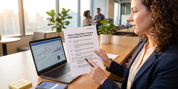 What to Check Before Trusting an Emerging Tech Prediction